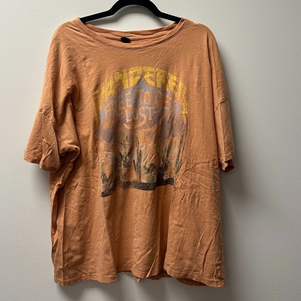 Wild & Fable Orange Graphic T-Shirt